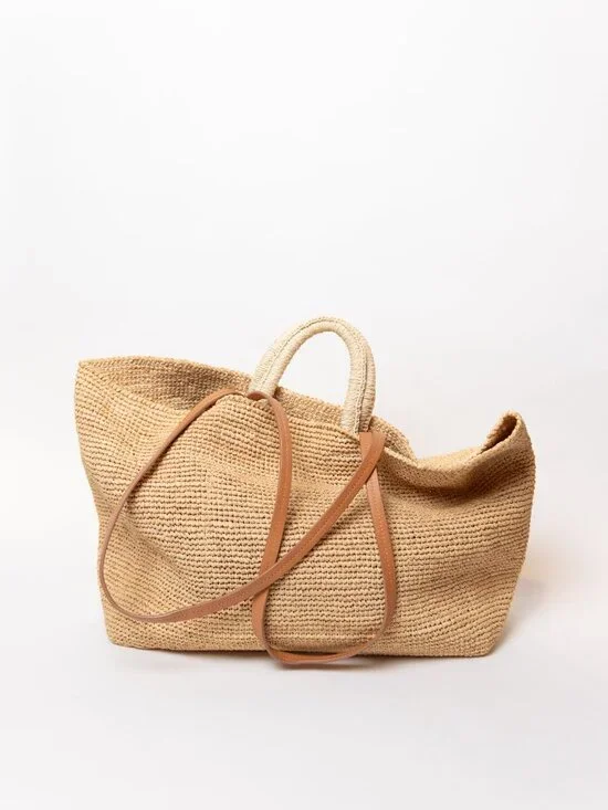 & other stories LARGE WOVEN STRAW TOTE - Picture 4 of 6